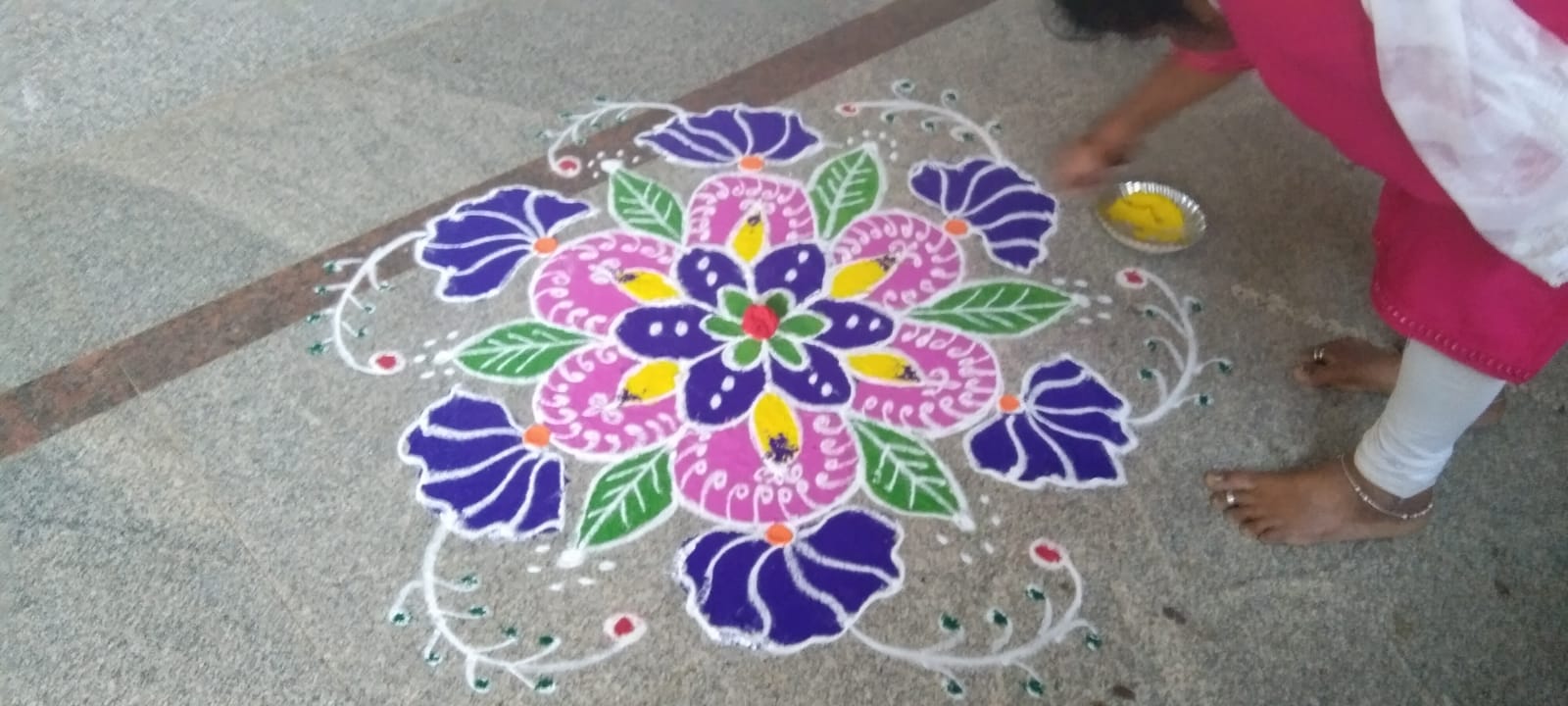 Induction Program Rangoli Design Mayur College of Pharmacy